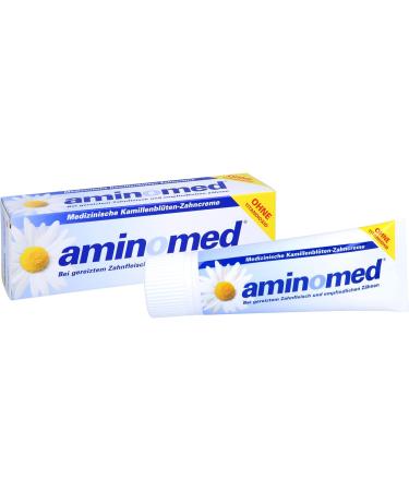 AMIN O MED Fluoride Chamomile Toothpaste 75ml - Natural Oral Care for Healthy Teeth & Gums - Ships Worldwide - Buy Online on GoSupps.com
