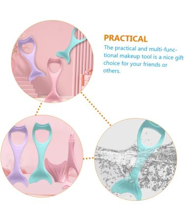 FOMIYES 5pcs Mascara Brush Stickers Makeup Stencil Multi- Women Silicone Eyeliner Miss Simple Splitter 1 count (Pack of 1) Bluex5pcs - Buy Online on GoSupps.com
