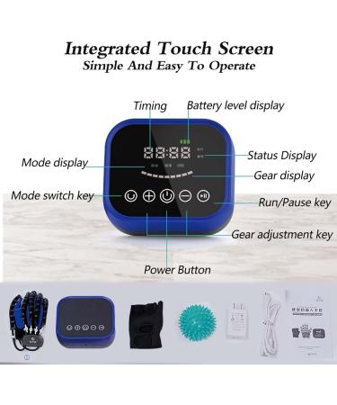 Hemiplegia Finger Rehabilitation Trainer Robot Gloves Finger Training Stroke Hand Splint for Hand Rehabilitation(Size:XLcode Color:Left Hand) XLcode left hand - Buy Online on GoSupps.com