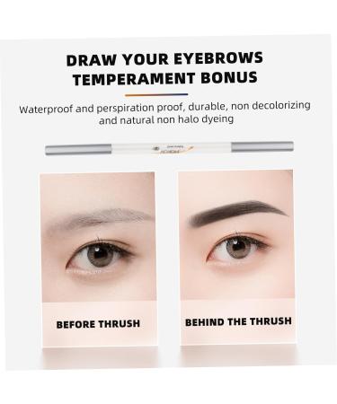 Beavorty 4 pcs Brow Dual Pencil -in- Tool with Pencils Enhancer Brush Eyebrow Makeup 1 count (Pack of 1) Assorted Colorx2pcs - Buy Online on GoSupps.com