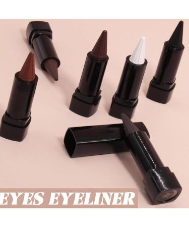 Yidueace Eyeliner Pencils 6Color Nonwipe Balm Natural Eyeliner Pencils for Women Younger Older Women Halloween Dating Stage Performance Holidays Party - Buy Online on GoSupps.com
