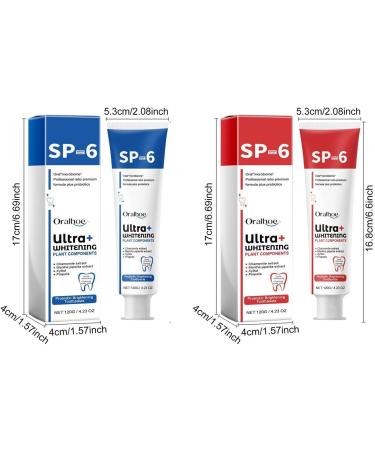 SP-6 Ultra Whitening Toothpaste | Deep Cleaning Brightening Probiotic | Mild Mint 4.23 Fl Oz - International Shipping Available - Buy Online on GoSupps.com