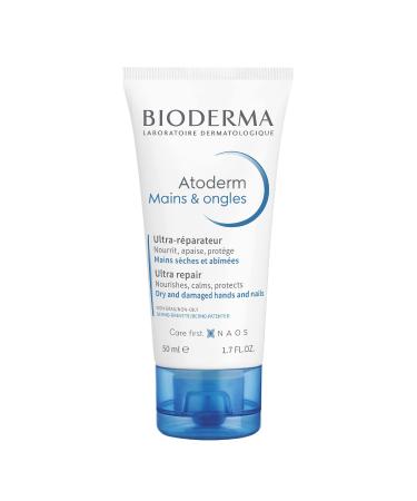 Bioderma - Atoderm - Hands and Nails Cream - Nourishes and Restores - Hand Cream for Sensitive Dry to Very Dry Hands 1.7 Fl Oz (Pack of 1)