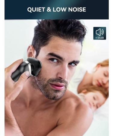 Electric Shaver Men kensen Rotary Shavers for Men Electric Shaving Razors 3D Rechargeable Waterproof Electric Shaver Wet & Dry Cordless Electric Razors for Shaving Face Beard Mustache Trimmer Men - Buy Online on GoSupps.com