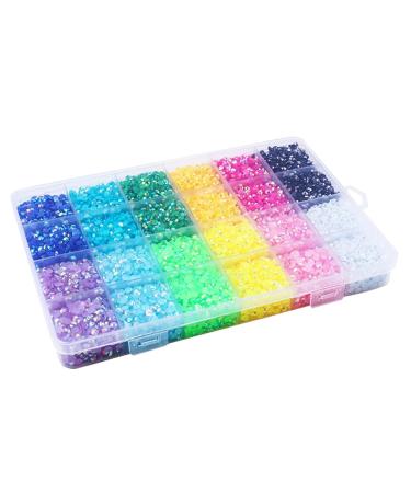 Minkissy Decoration Decoration Heart 1 Box of Art Diamond DIY Resin Diamond s Art Craft Manicure Diamond Decor Rhinestone Heart Stickers