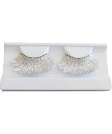 Eulenspiegel 000588 - Silver Feather Artificial Eyelashes with 1 ml Special Glue | Perfect for Carnival & Theme Parties - International Shipping - Buy Online on GoSupps.com