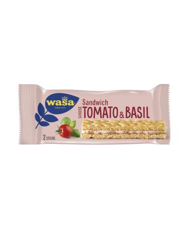Wasa Sandwich Tomato & Basil - 24x40g | Delicious Crispbread Snack with Cheese & Dried Tomatoes | Perfect for International Shipping - Buy Online on GoSupps.com
