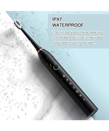 KratOz Electric Toothbrush - 8 Brush Heads Smart Timer IPX7 Waterproof Soft Bristles 6 Cleaning Modes 60 Days Battery Life Travel & Home Use (White - Buy Online on GoSupps.com