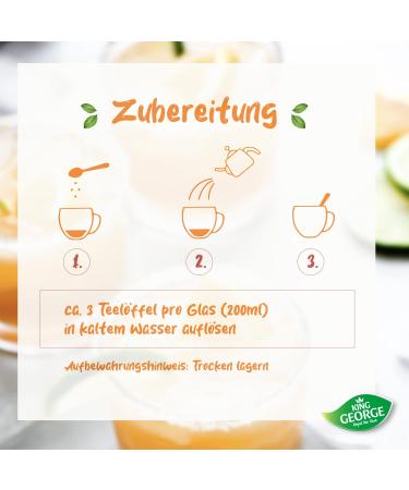 King George Royal Tea Time Cola-Orange Instant Drink | 6x400g | Hot & Cold Beverage | Refreshing Soft Drink for All Occasions - Buy Online on GoSupps.com