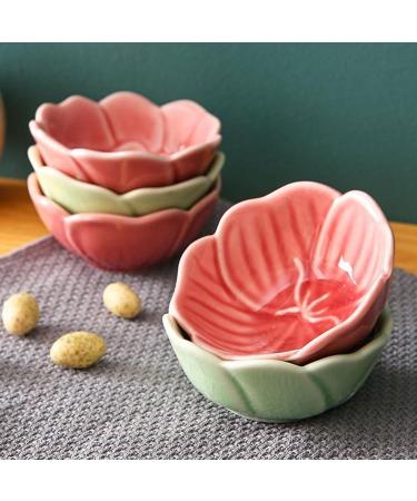 Fruit Bowl Snack Containers Flower Shaped Ceramic Dipping Bowl Soy Sauce Plate Mini Condiment Porcelain Sauce Bowl Dipping Candy Serving Plate Breakfast Bowls (Color : B) (B) - Buy Online on GoSupps.com