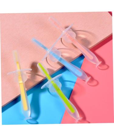 Buy TOVINANNA 12 STK Silicone Toddler Toothbrush Set - Safe & Soft Brush for Babies - Durable Training Brush & Bite Ring - Ideal for Kids Oral Care - Buy Online on GoSupps.com