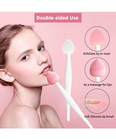 Silicone Lip Scrub Brush Exfoliator Tool - 3 PCS Pink 03 - Buy Online on GoSupps.com