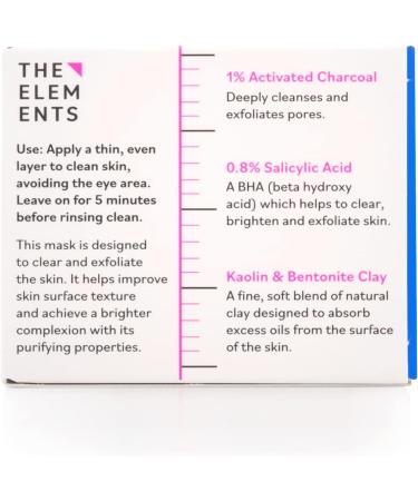 The Elements Purifying Detox Mask a face mask formulated with Activated Charcoal and Amazonian Clays to detox and clear pores 50g - Buy Online on GoSupps.com