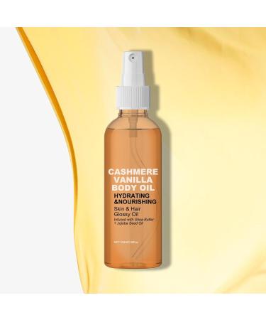 Vanilla Cashmere Body Oil Body Oil 100 ml Vanilla Oil - Organic Vanilla Oil - Face Oil Body Protective Smoothing/Nourishing (1) - Buy Online on GoSupps.com