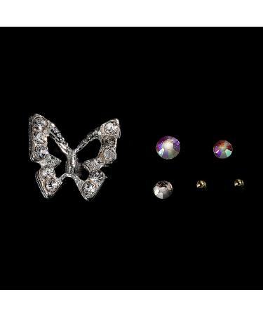 FEIlei 6 Grids 3D Flower Nail Art Charms for Acrylic Nails Supplies Rhinestones Gems - Buy Online on GoSupps.com