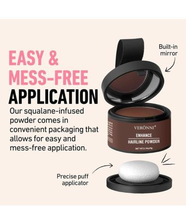 Hairline Shadow Powder | Magic Root Cover Up & Touch Up Powder with Mirror - Instant Concealment for Hair Loss (#06 Dark Brown) - Shop Internationally - Buy Online on GoSupps.com