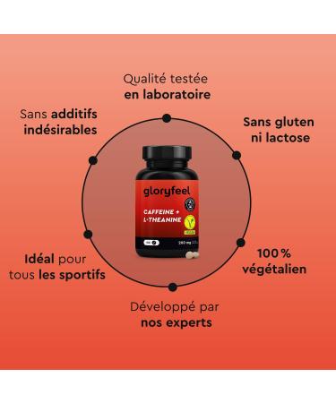 Caffeine + L-Theanine High Dose - 150 tablets with 200mg of caffeine + 200mg of L-theanine green tea extract per daily dose - 100% vegan and laboratory tested - Buy Online on GoSupps.com