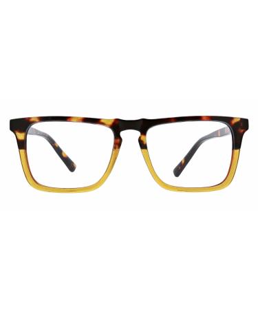 Peepers by PeeperSpecs mens Swagger Blue Light Blocking Reading Glasses Tortoise/Amber 55 mm US