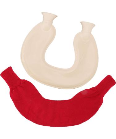 Chiciri U-Shaped Heat Bottle - Soft Protection for Muscle Pain Relief | Scalding Protection Design (Red Cover) - Buy Online on GoSupps.com