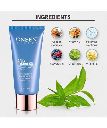 Onsen Secret Anti-Aging Face Moisturizer Cream - All Natural Organic Skin Lotion for Women | Daily Hydration & Wrinkle Reduction (35 ml) - Buy Online on GoSupps.com
