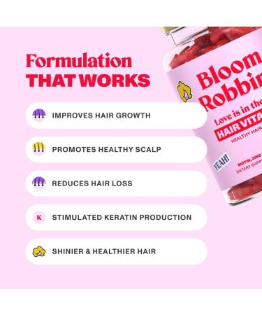 60 Hair Gummies for Faster Hair Growth Vitamins for Women & 5000 MCG Non-GMO Vegan Biotin Hair Skin and Nails Gummies - Hair Growth & Hair Skin and Nails Vitamins 60 Count (Pack of 1) - Buy Online on GoSupps.com
