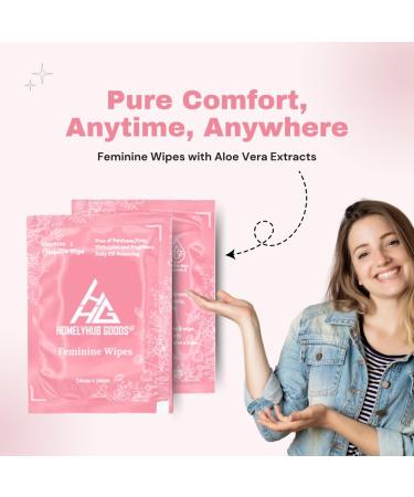 Feminine Flushable Wipes - Individually Wrapped Unscented Perfect for Travel - International Shipping - Buy Online on GoSupps.com