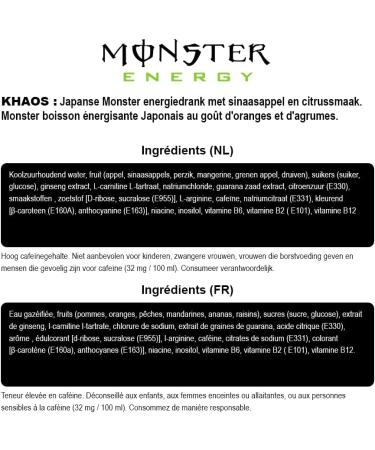  Monster Monster Energy Khaos Japan Orange 355Ml (6) - Buy Online on GoSupps.com