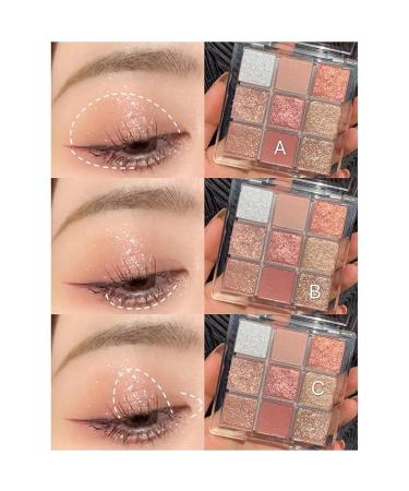 9 Color Eyeshadow Palette Set - Matte & Shimmery Waterproof Makeup Kit | Long Lasting Eye Makeup for All Skin Types - Buy Online on GoSupps.com