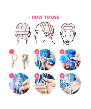 24 Ombre Mint Green Crochet Dreadlock Extensions - 10Dreads Hip Hop Style | Synthetic Hair | 24 Inch | White Women - Buy Online on GoSupps.com