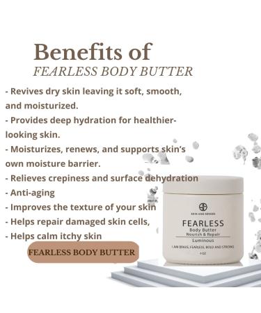 Fearless Nourish & Repair Body Butter (Luminous Scent) 100% Natural Loaded with Ingredients that deeply soothe restore and moisturizes the skin. - Buy Online on GoSupps.com