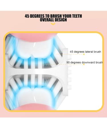 Children's U-Shaped Electric Toothbrush - Ultrasound Automatic Massage for Tooth Whitening | Cartoon Design IPX7 Waterproof (Blue) - Best Oral Care Solution - Buy Online on GoSupps.com