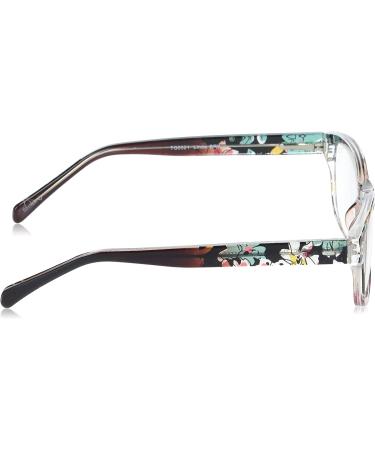 Sofia Vergara x Foster Grant Linda Square Reading Glasses - Crystal Berry Floral 2.25x - Buy Online on GoSupps.com