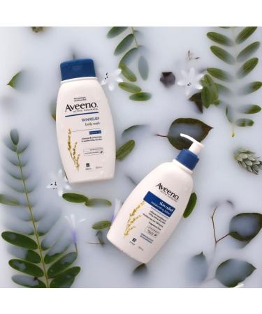 Aveeno Skin Relief Fragrance-Free Body Wash - 12 oz | Soothing & Hydrating - Buy Online on GoSupps.com