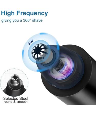 Professional Painless Nose Hair Trimmer for Men & Women - USB Rechargeable Waterproof Dual Edge Blades Easy to Clean & Use - Buy Online on GoSupps.com