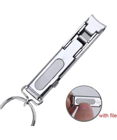 QXSJEDYCH Nail Clippers Ultra-Thin Nail Clippers Collapsible Portable Travel Fingernail Keychain Nail Scissors Cutter Manicure Tools Nails With File - Buy Online on GoSupps.com
