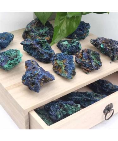 Natural Crystal Rough 130g-180g raw Azurite Stone 1 Piece of Natural Azurite for Decoration 1pc - Buy Online on GoSupps.com