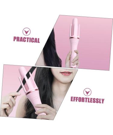 PLAFOPE Fully Automatic Hair Curling Iron Curler Hair Rollers Crimper Hair Tool Curling Wand Abs Pink - Buy Online on GoSupps.com