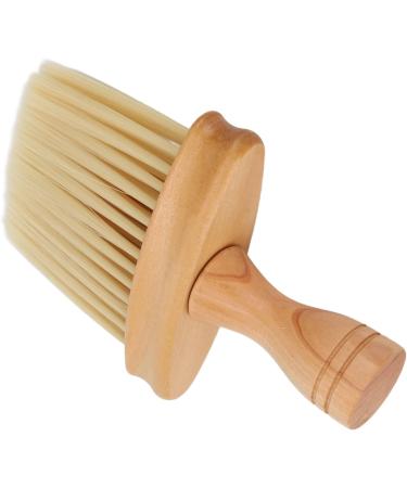 Hair Cutting Duster Barber Brush Neck Duster Nylon Bristles Simple Style Neck Duster with Wooden Handle Barber Brush for Hair Cutting - Buy Online on GoSupps.com