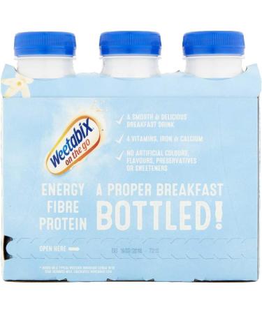 Weetabix On the Go Breakfast Drink Vanilla 3 x 250ml - Natural Vanilla Flavor - Pack of 1 - Buy Online on GoSupps.com