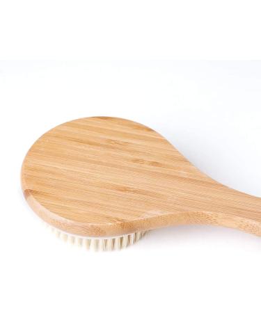 Ithyes Body Brush - Natural Bamboo Dry Brushing Back Scrubber for Exfoliation & Blood Circulation - Buy Online on GoSupps.com