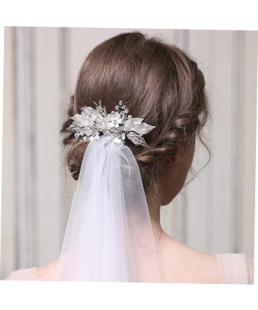 Ipetboom Bridal Tiara Wedding Tiara Bridal Veil Combs Barrettes for Girls Rhinestone Comb Crystals Decor Retro Decor Comb for Bridal Girl Clips Festival Rhinestones Bride Bride Tiara - Buy Online on GoSupps.com