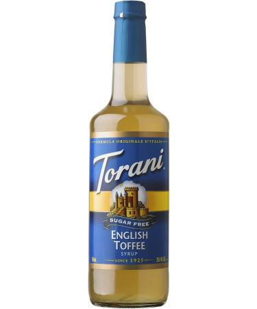 TORANI-SUGAR FREE SALTED CARAMEL SYRUP PET (PLASTIC) BOTTLE 750ML & Sugar Free English Toffee Syrup 750ml PET - Buy Online on GoSupps.com