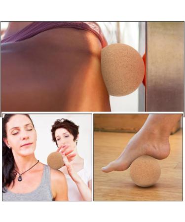 Yardwe 2 Cork Massage Balls - Wood Massage & Trigger Point Balls for Pain Relief & Yoga | International Shipping - Buy Online on GoSupps.com