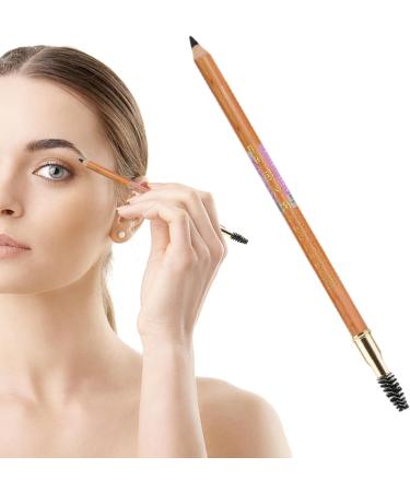Eye Brow Pencil | Double Ended Eyebrow Pencil - Waterproof Retractable Brow Pencil Makeup Brow Stylist Definer for Girls Girls Black - Buy Online on GoSupps.com