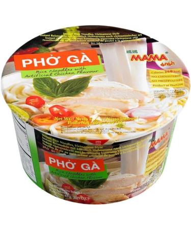 MAMA PHO GA Instant Chicken Flavour Rice Noodle Bowl Noodles Soup 65g (6 Bowls) - Buy Online on GoSupps.com