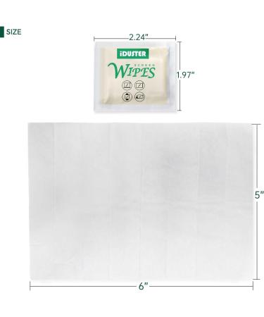 Screen Cleaner Wipes for Lens 100 Premoistened Eyeglasses Cleaning Wipes | Streak-Free for iPad Phone TV Computer & Glasses - Buy Online on GoSupps.com