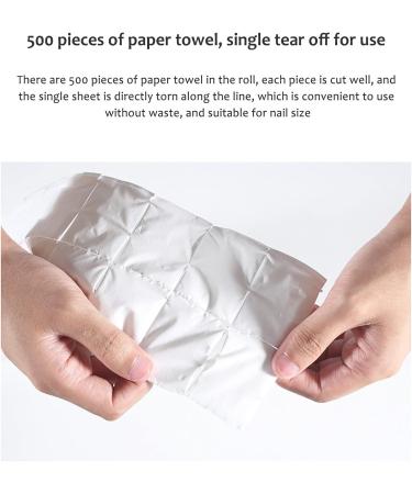 Roll of 500 Lint-Free Cellulose Wipes Nail Gel Remover Pads Nail Art Gel Polish Remover Cotton Pad Acrylic False Nails Polish Remover Wipe - Buy Online on GoSupps.com