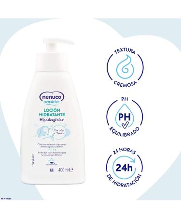 Nenuco Sensitive Hypoallergenic Baby Moisturizing Lotion Easy Absorb with A Nenuco Smell 400ml - Buy Online on GoSupps.com