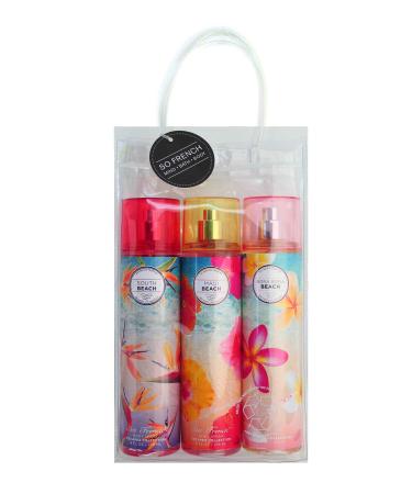 Beach Collection Body Mist Set (South Beach Maui Beach Bora Bora Beach)