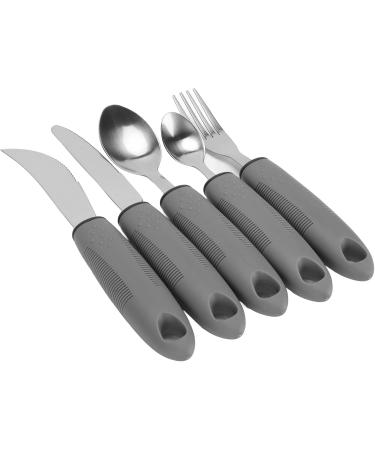 Adaptive Utensils for Tremors & Arthritis - Stainless Steel Cutlery Set for Easier Dining - Buy Online on GoSupps.com